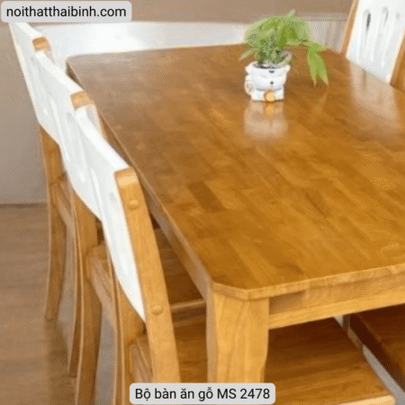 Bộ bàn ăn gỗ MS 2478