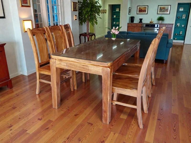 Bộ bàn ăn gỗ tự nhiên cao cấp