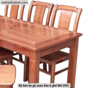 Bộ bàn ăn gỗ xoan đào 6 ghế