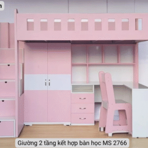 Giường 2 tầng kết hợp bàn học
