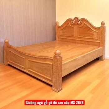 Giường Ngủ Gỗ Gõ Đỏ Cao Cấp