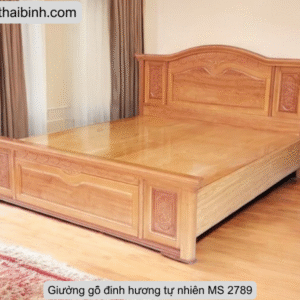 Giường gỗ đinh hương tự nhiên