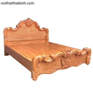 Giường gỗ gõ đỏ cao cấp