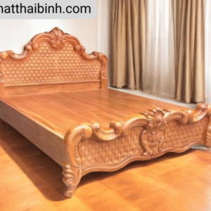 Giường gỗ gõ đỏ cao cấp