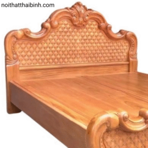 Giường gỗ gõ đỏ cao cấp