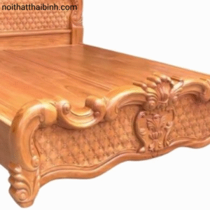 Giường gỗ gõ đỏ cao cấp