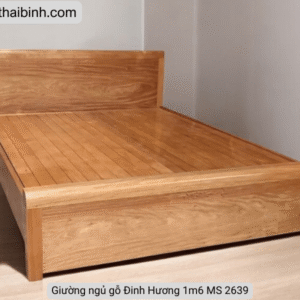 Giường ngủ gỗ Đinh Hương 1m6