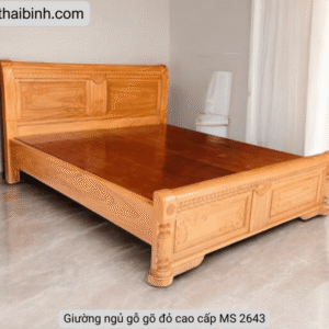 Giường ngủ gỗ gõ đỏ cao cấp MS 2643 Giường ngủ gỗ gõ đỏ cao cấp