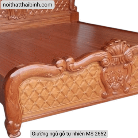 Giường ngủ gỗ tự nhiên