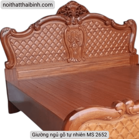 Giường ngủ gỗ tự nhiên