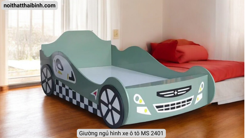 Giường ngủ hình xe ô tô đẹp cho bé