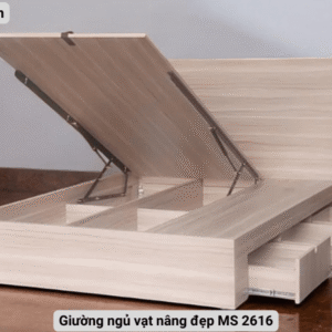 Giường ngủ vạt nâng đẹp MS 2616 Giường ngủ vạt nâng đẹp
