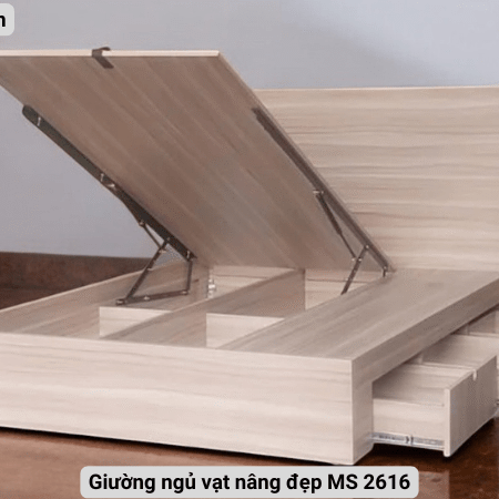 Giường ngủ vạt nâng đẹp