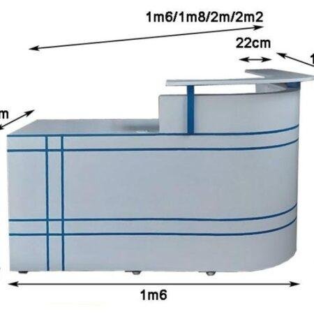 Quầy tiếp tân góc đẹp MS 2091