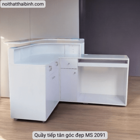 Quầy tiếp tân góc đẹp MS 2091