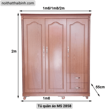 Tủ quần áo 1m6