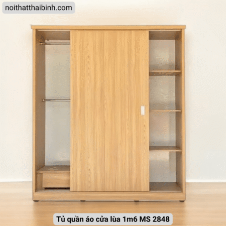 Tủ quần áo cửa lùa 1m6