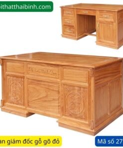 Bàn giám đốc gỗ gõ đỏ