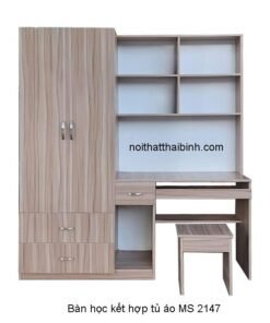 Bàn học kết hợp tủ áo