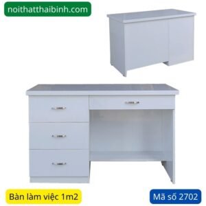 Bàn làm việc màu trắng