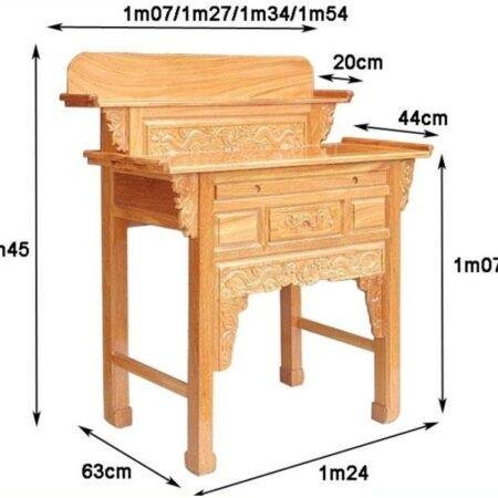 Bàn thờ gỗ gõ đỏ 2 tầng