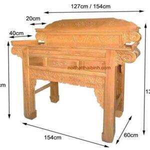 Bàn thờ gỗ gõ đỏ MS 1180 13 Bàn thờ gỗ gõ đỏ MS 1180