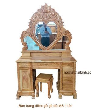 Bàn trang điểm gỗ gõ đỏ