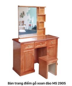 Bàn trang điểm gỗ xoan đào 1m