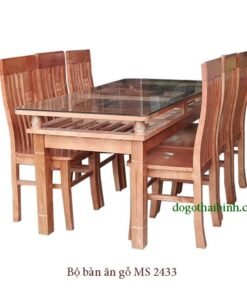 Bộ bàn ăn gỗ xoan đào 6 ghế