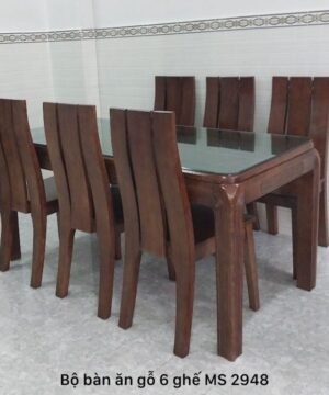 Bộ bàn ăn gỗ cao cấp 6 ghế