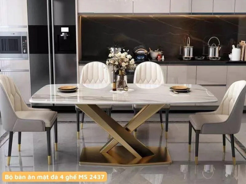 Bộ bàn ăn 4 ghế nhập khẩu