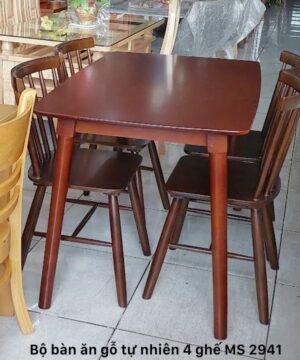 Bộ bàn ăn gỗ cao cấp 4 ghế