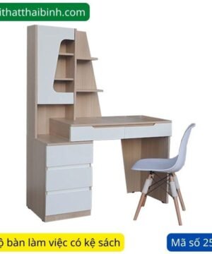 Bộ bàn làm việc có kệ sách