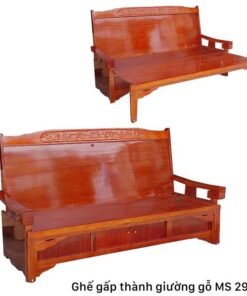 Ghế gấp thành giường gỗ