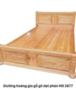 Giường hoàng gia gỗ gõ dạt phản