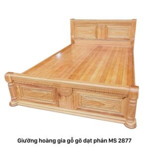 Giường hoàng gia gỗ gõ dạt phản