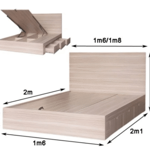 Giường ngủ vạt nâng đẹp MS 2616 Giường ngủ vạt nâng đẹp