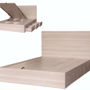 Giường ngủ vạt nâng đẹp MS 2616 Giường ngủ vạt nâng đẹp