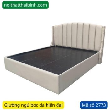 Giường bọc da sang trọng