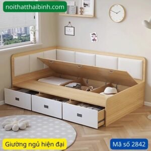 Giường ngủ hiện đại có hộc kéo