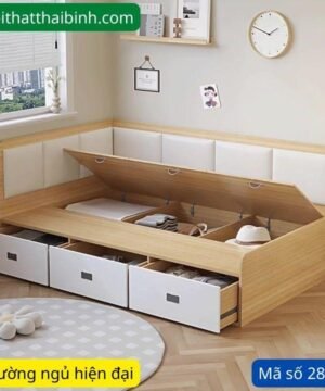 Giường ngủ hiện đại có hộc kéo