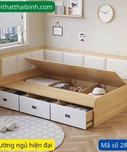 Giường ngủ hiện đại có hộc kéo