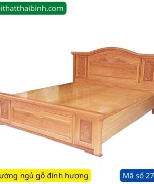 Giường gỗ đinh hương tự nhiên