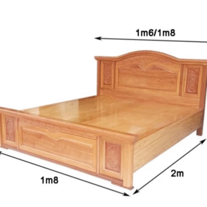 Giường gỗ đinh hương tự nhiên