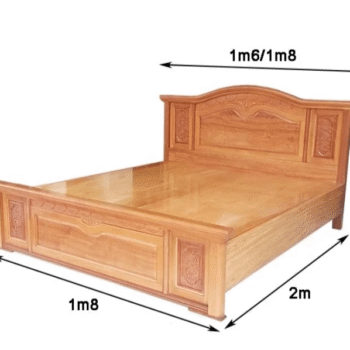 Giường gỗ đinh hương tự nhiên