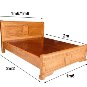 Giường ngủ gỗ gõ đỏ cao cấp MS 2643 Giường ngủ gỗ gõ đỏ cao cấp