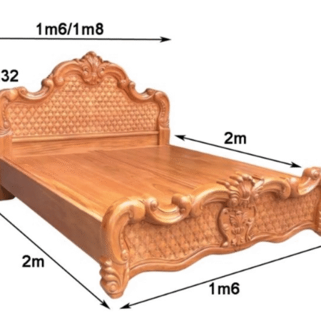Giường ngủ gỗ gõ đỏ cao cấp MS 2649 15 Giường gỗ gõ đỏ cao cấp