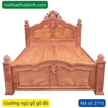 Giường Gỗ Gõ Đỏ Cao Cấp