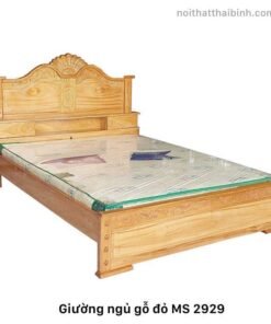 Giường gỗ gõ đỏ cao cấp