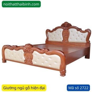 Giường ngủ gỗ hiện đại